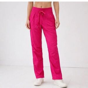 lululemon athletica Bright Pink Straight-Leg Drawstring Pants